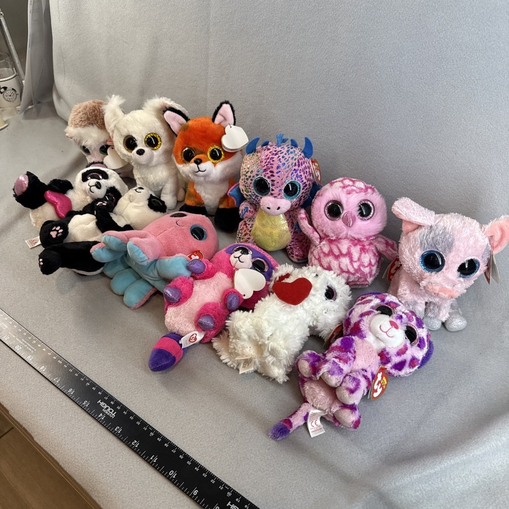 Beanie Babies, 12 Pieces, Mixed Lot